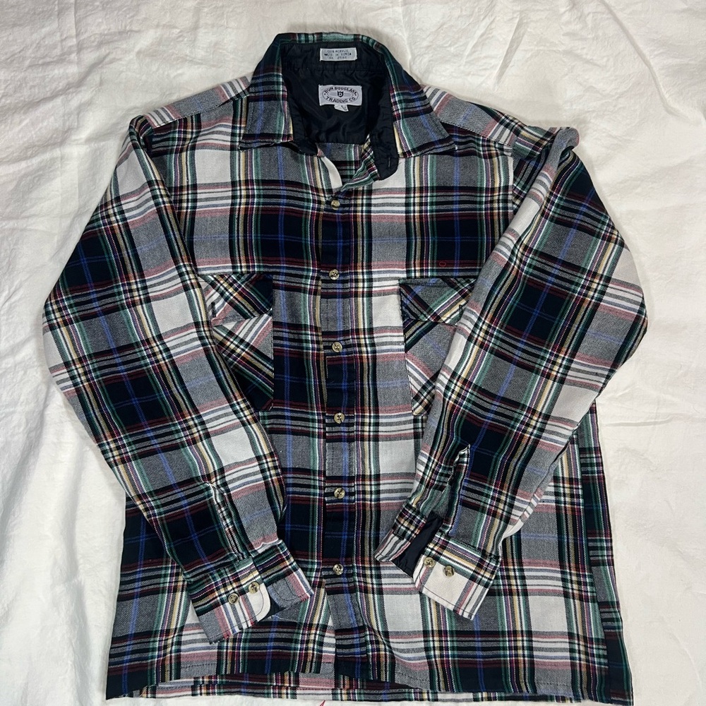 Vintage Don Douglas Trading Co Plaid Lined Flannel Shirt Jacket Men’s M